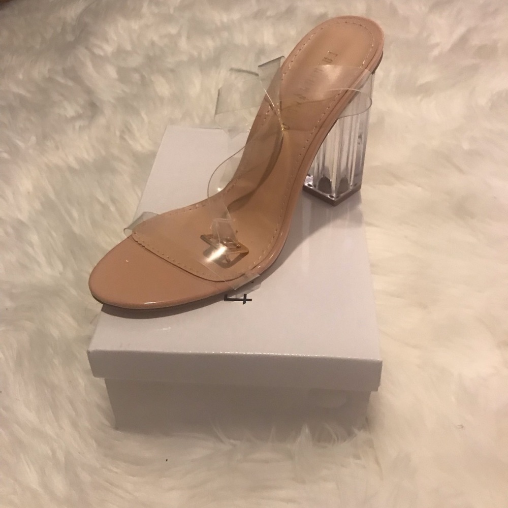 Clear heels